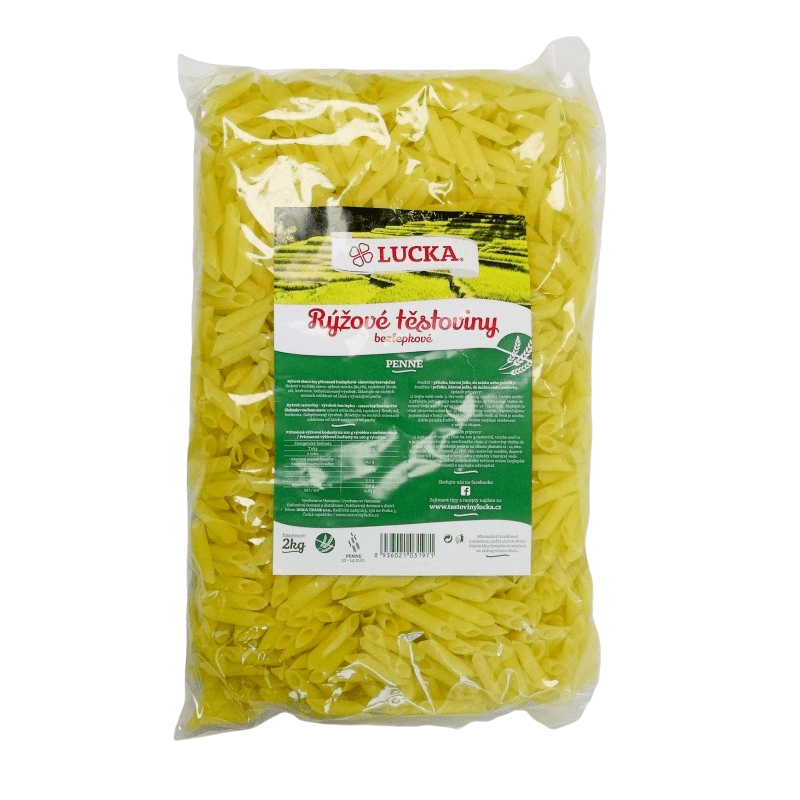 RISOLINO rýžové těstoviny penne 2 kg RISOLINO rýžové těstoviny penne 2 kg