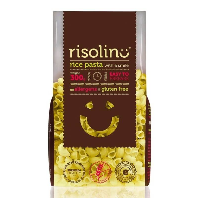 RISOLINO ryžové cestoviny kolienka 300 g RISOLINO ryžové cestoviny kolienka 300 g