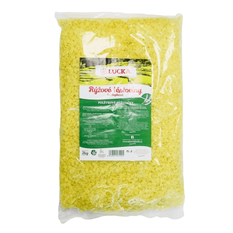 RISOLINO ryžové cestoviny polievkové hviezdičky 2 kg RISOLINO ryžové cestoviny polievkové hviezdičky 2 kg