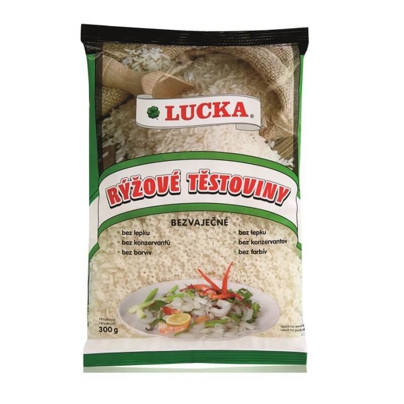 LUCKA ryžové cestoviny polievkové hviezdičky 300 g LUCKA ryžové cestoviny polievkové hviezdičky 300 g