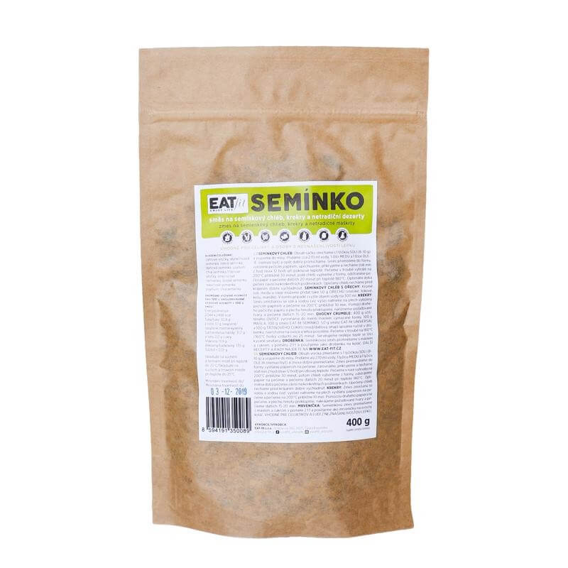 EAT-fit Bezlepkový chléb semínkový bez mouky 400 g EAT-fit Bezlepkový chléb semínkový bez mouky 400 g