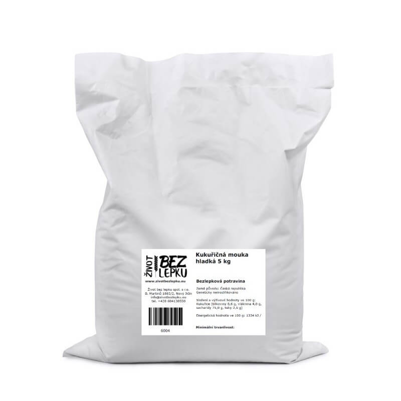 Kukuřičná mouka hladká 5 kg Kukuřičná mouka hladká 5 kg