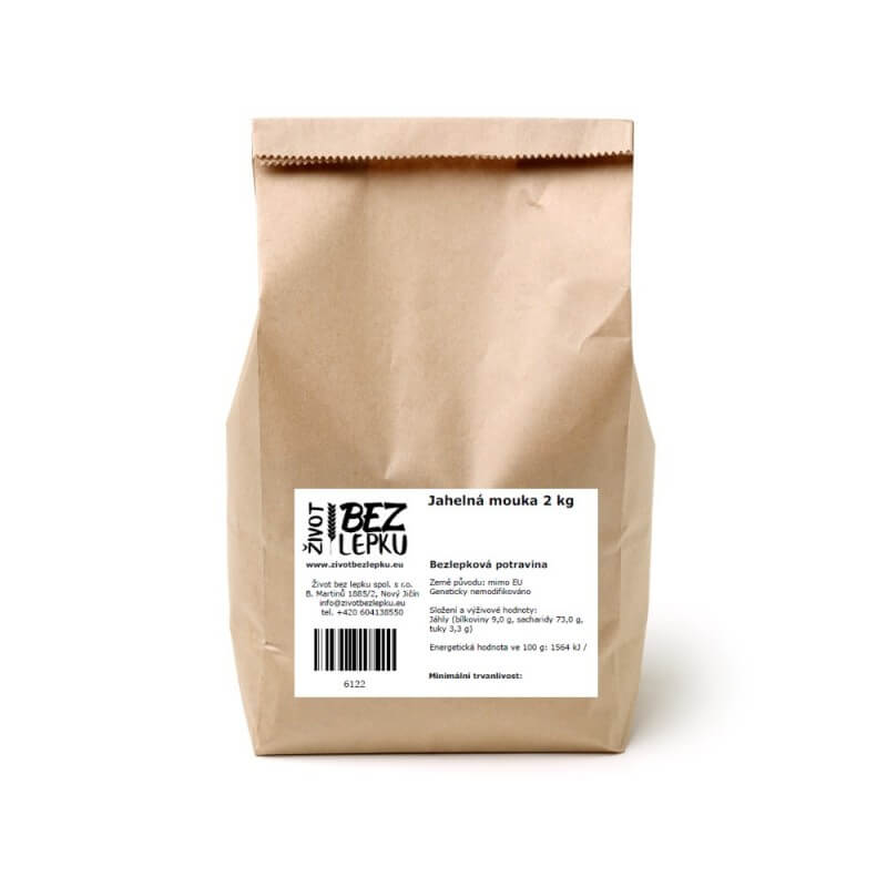 Jahelná mouka hladká 2 kg Jahelná mouka hladká 2 kg