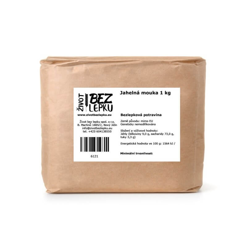 Jahelná mouka hladká 1 kg Jahelná mouka hladká 1 kg