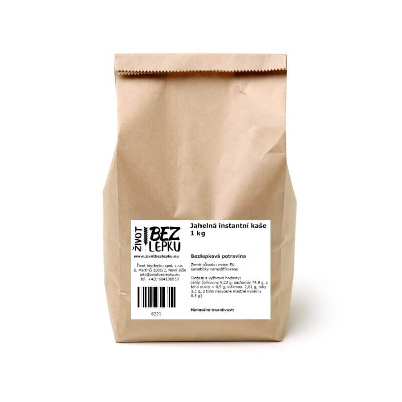 Jahelná instantní kaše 1 kg Jahelná instantní kaše 1 kg