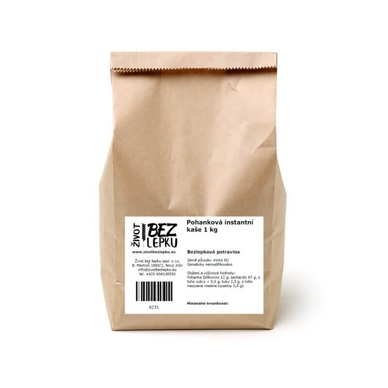 Pohánková kaša instantná natural 1 kg Pohánková kaša instantná natural 1 kg