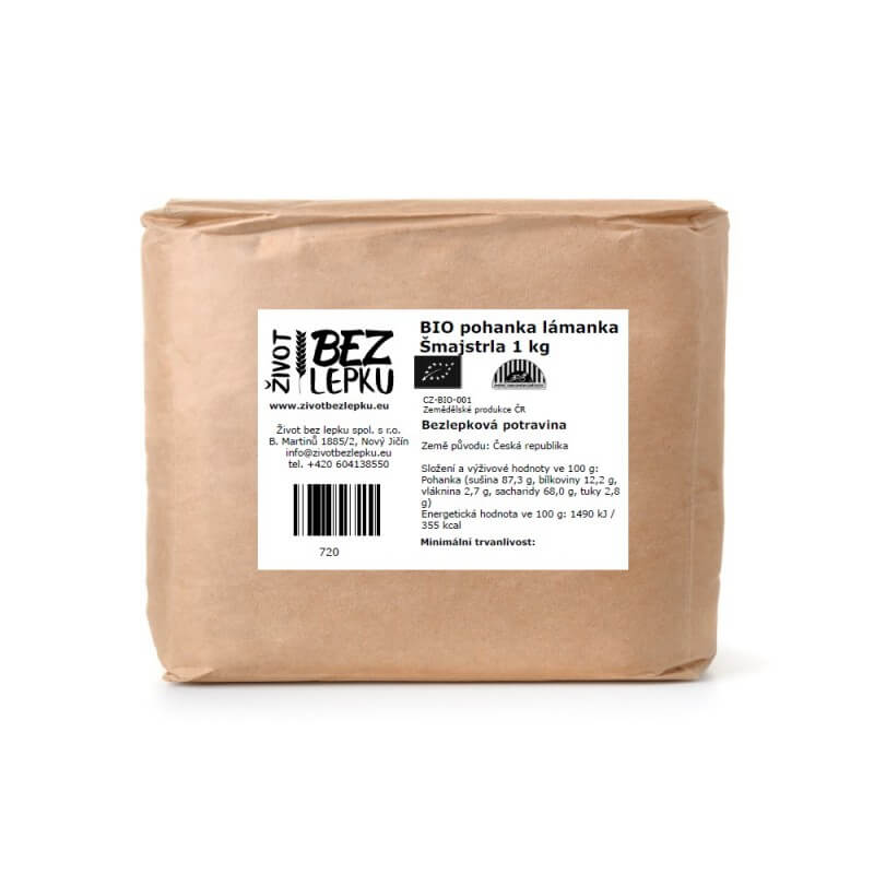 BIO pohánka lámanka Šmajstrla 1 kg BIO pohánka lámanka Šmajstrla 1 kg