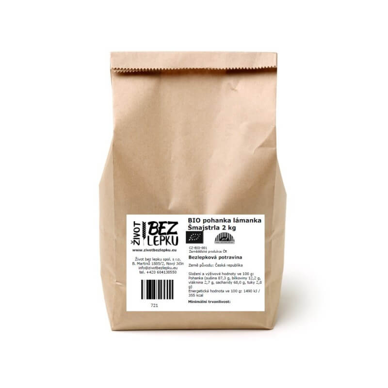 BIO pohánka lámanka Šmajstrla 2 kg BIO pohánka lámanka Šmajstrla 2 kg