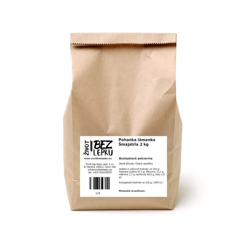 Pohánka lámanka Šmajstrla 2 kg Pohánka lámanka Šmajstrla 2 kg