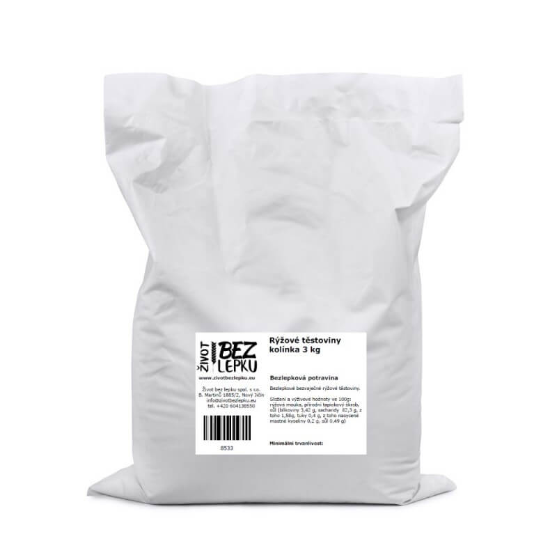 LUCKA ryžové cestoviny kolienka 3 kg LUCKA ryžové cestoviny kolienka 3 kg