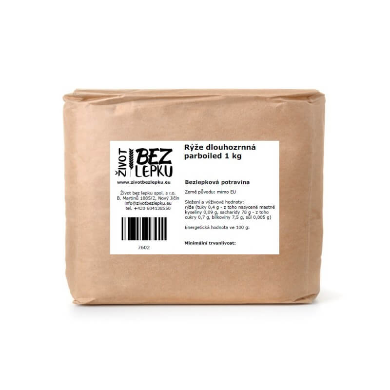 Ryža dlhozrnná parboiled 1 kg Ryža dlhozrnná parboiled 1 kg