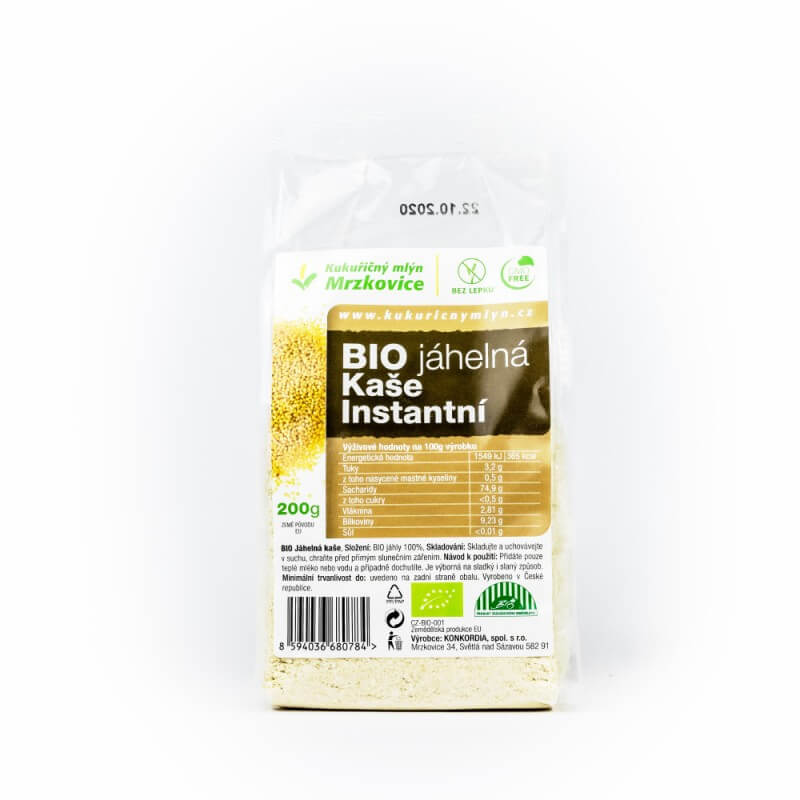 BIO jahelná instantní kaše 200 g BIO jahelná instantní kaše 200 g