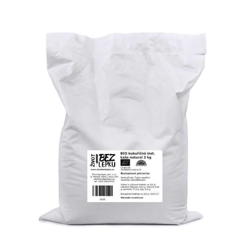 BIO kukuričná instantná kaša 3 kg BIO kukuričná instantná kaša 3 kg