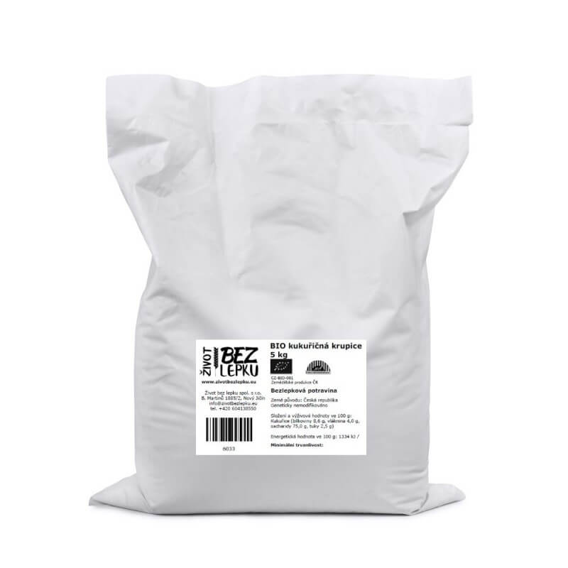 BIO kukuričná krupica hrubá 5 kg BIO kukuričná krupica hrubá 5 kg