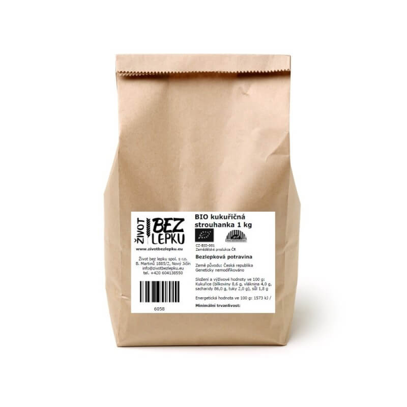 BIO kukuričná strúhanka 1 kg BIO kukuričná strúhanka 1 kg