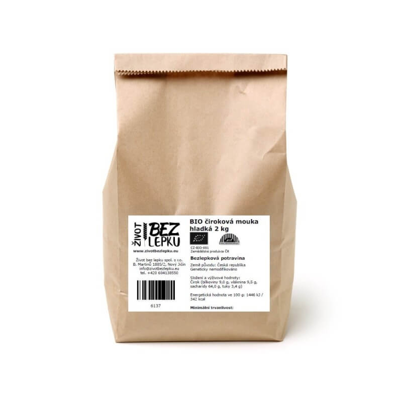 BIO čiroková múka hladká 2 kg BIO čiroková múka hladká 2 kg