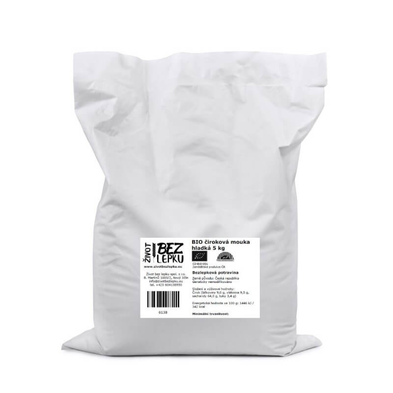 BIO čiroková mouka hladká 5 kg BIO čiroková mouka hladká 5 kg