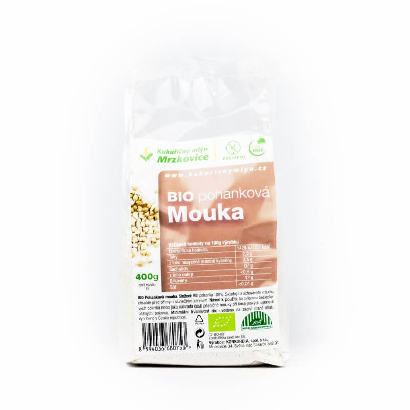 BIO pohánková múka hladká 400 g BIO pohánková múka hladká 400 g