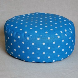 Pohánkový meditačný sedák 38 x 15 cm modrý puntík