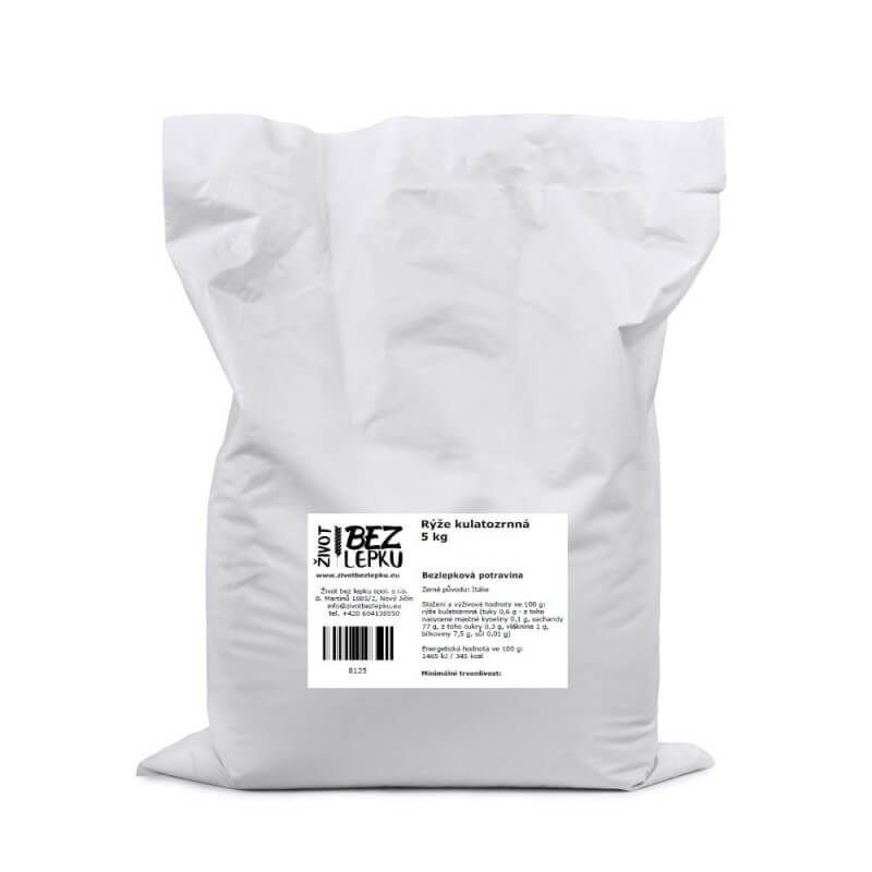 Ryža kulatozrnná 5 kg Ryža kulatozrnná 5 kg