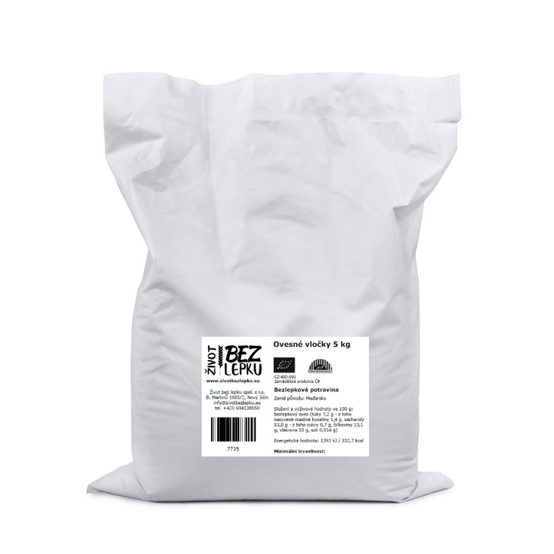 Ovsené vločky 5 kg Ovsené vločky 5 kg
