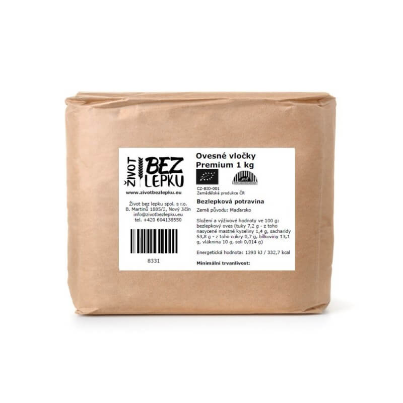 Ovesné vločky Premium 1 kg Ovesné vločky Premium 1 kg
