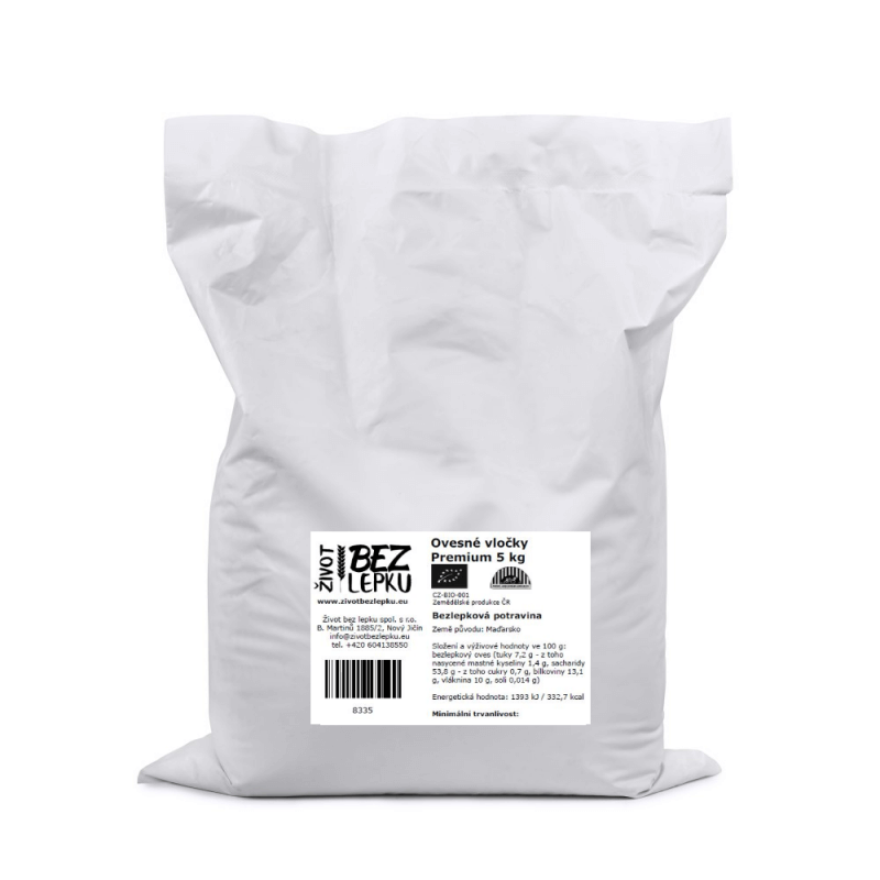 Ovesné vločky Premium 5 kg Ovesné vločky Premium 5 kg