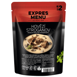 Hovädzí Stroganov 2 porcie EXPRES MENU 600 g