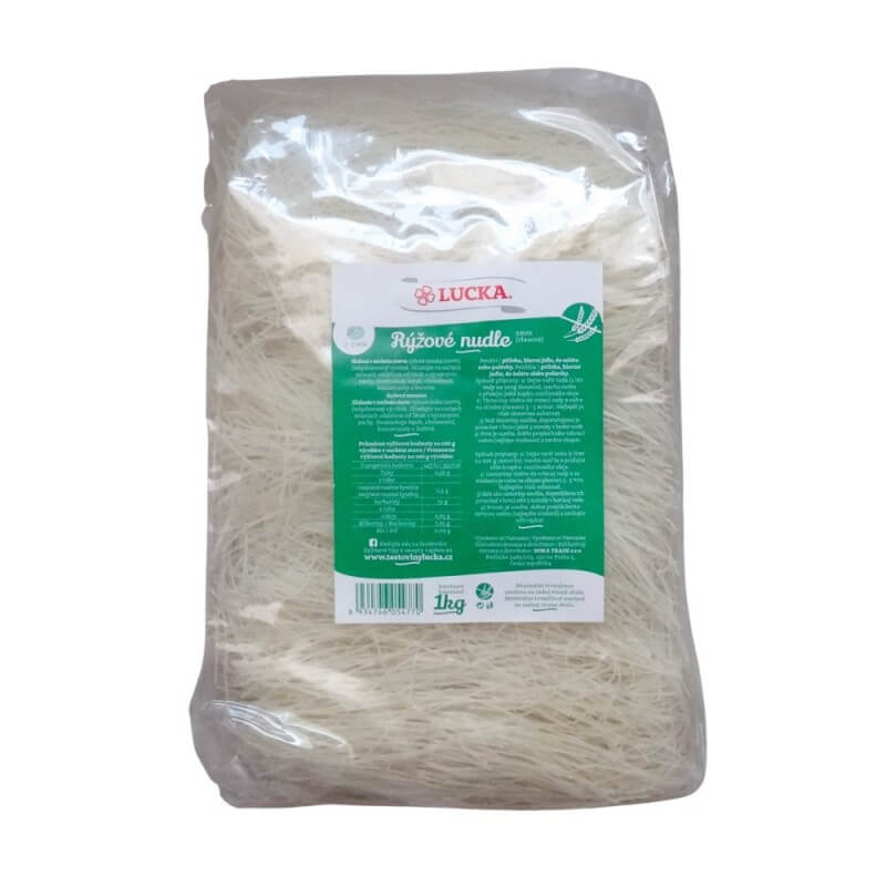 LUCKA ryžové rezance 1 mm 1 kg LUCKA ryžové rezance 1 mm 1 kg