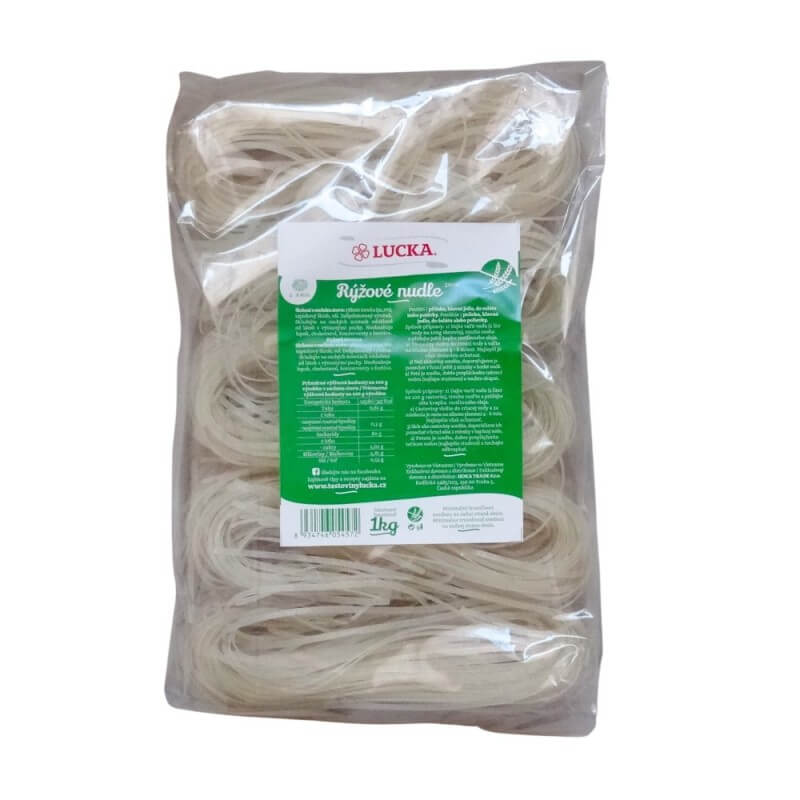 LUCKA ryžové rezance 3 mm 1 kg LUCKA ryžové rezance 3 mm 1 kg