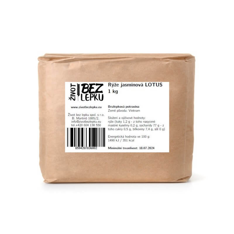 Ryža jazmínová LOTUS 1 kg Ryža jazmínová LOTUS 1 kg