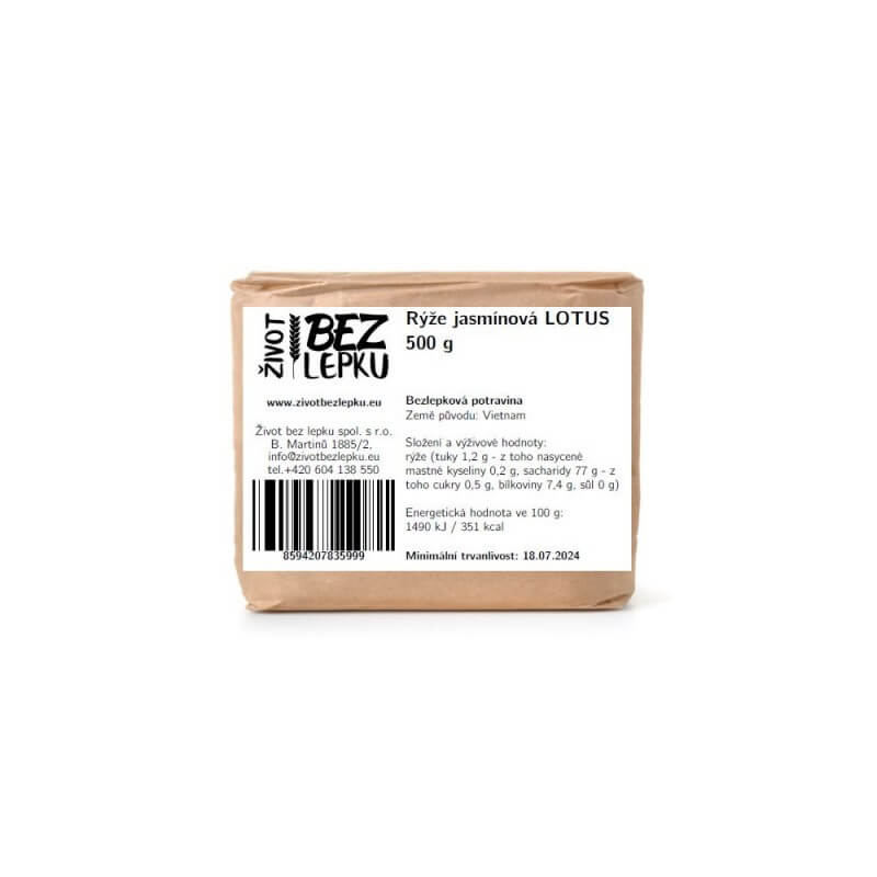Rýže jasmínová LOTUS 500 g Rýže jasmínová LOTUS 500 g