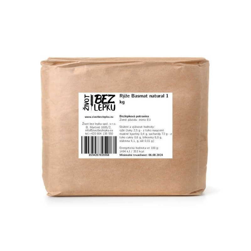 Ryža Basmati natural 1 kg Ryža Basmati natural 1 kg
