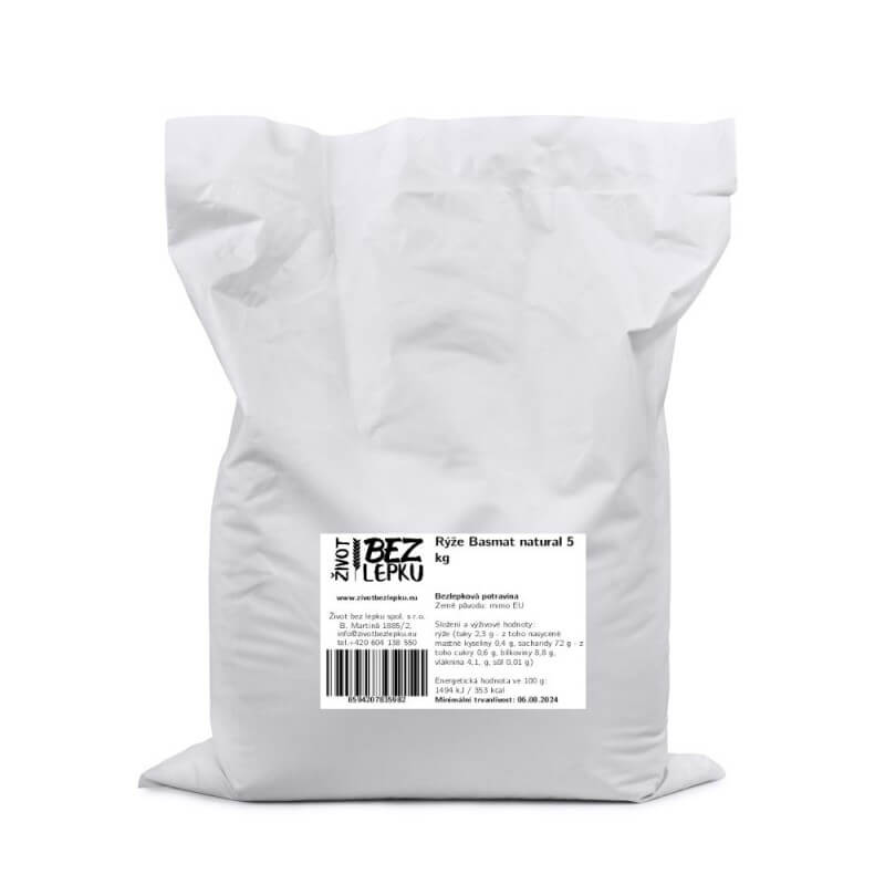 Ryža Basmati natural 5 kg Ryža Basmati natural 5 kg