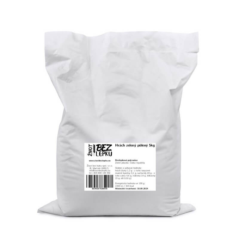 Hrach zelený polený 5 kg Hrach zelený polený 5 kg