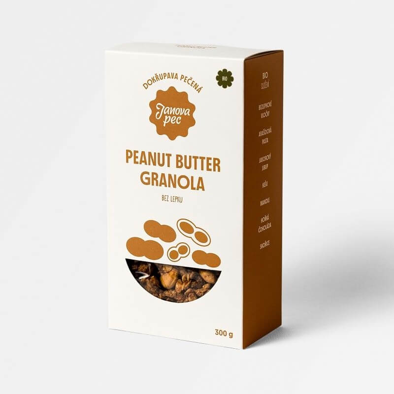 BIO granola peanut butter 300 g BIO granola peanut butter 300 g