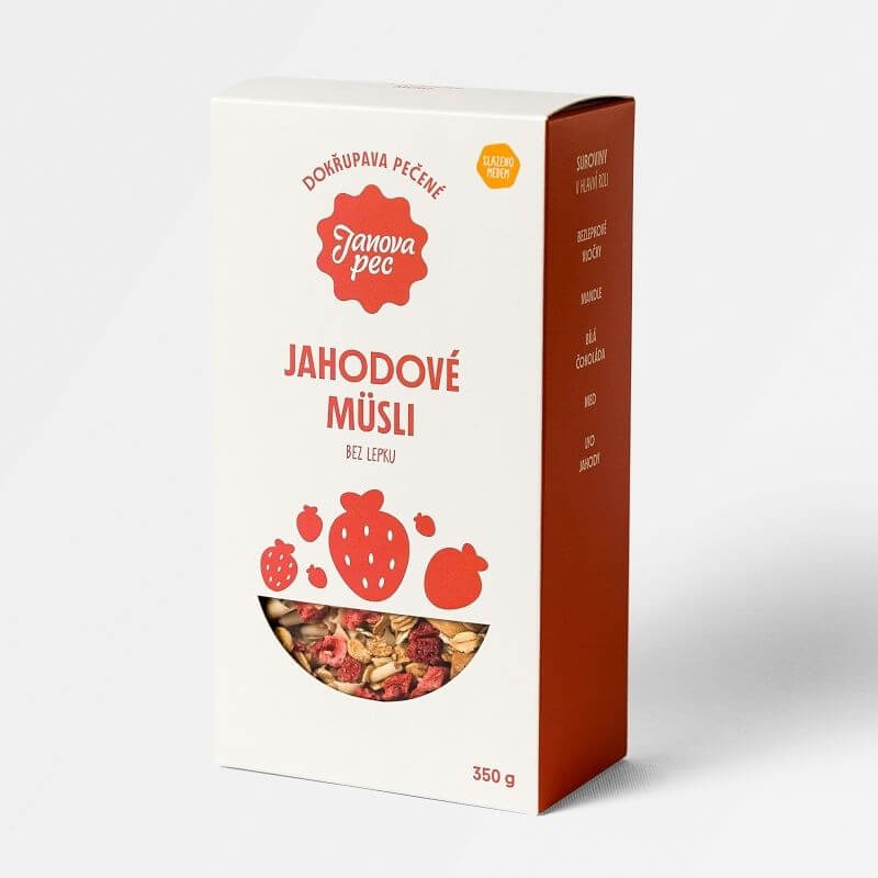 Jahodové pečené müsli 350 g Jahodové pečené müsli 350 g