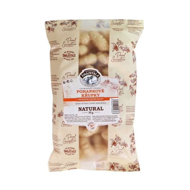 Pohánkové chrumky natural Šmajstrla 50 g