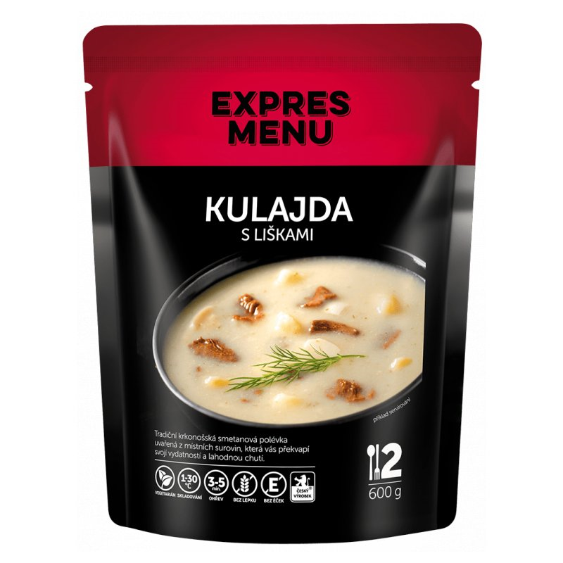 Kulajda s kuriatkami 2 porcie EXPRES MENU 600 g Kulajda s kuriatkami 2 porcie EXPRES MENU 600 g